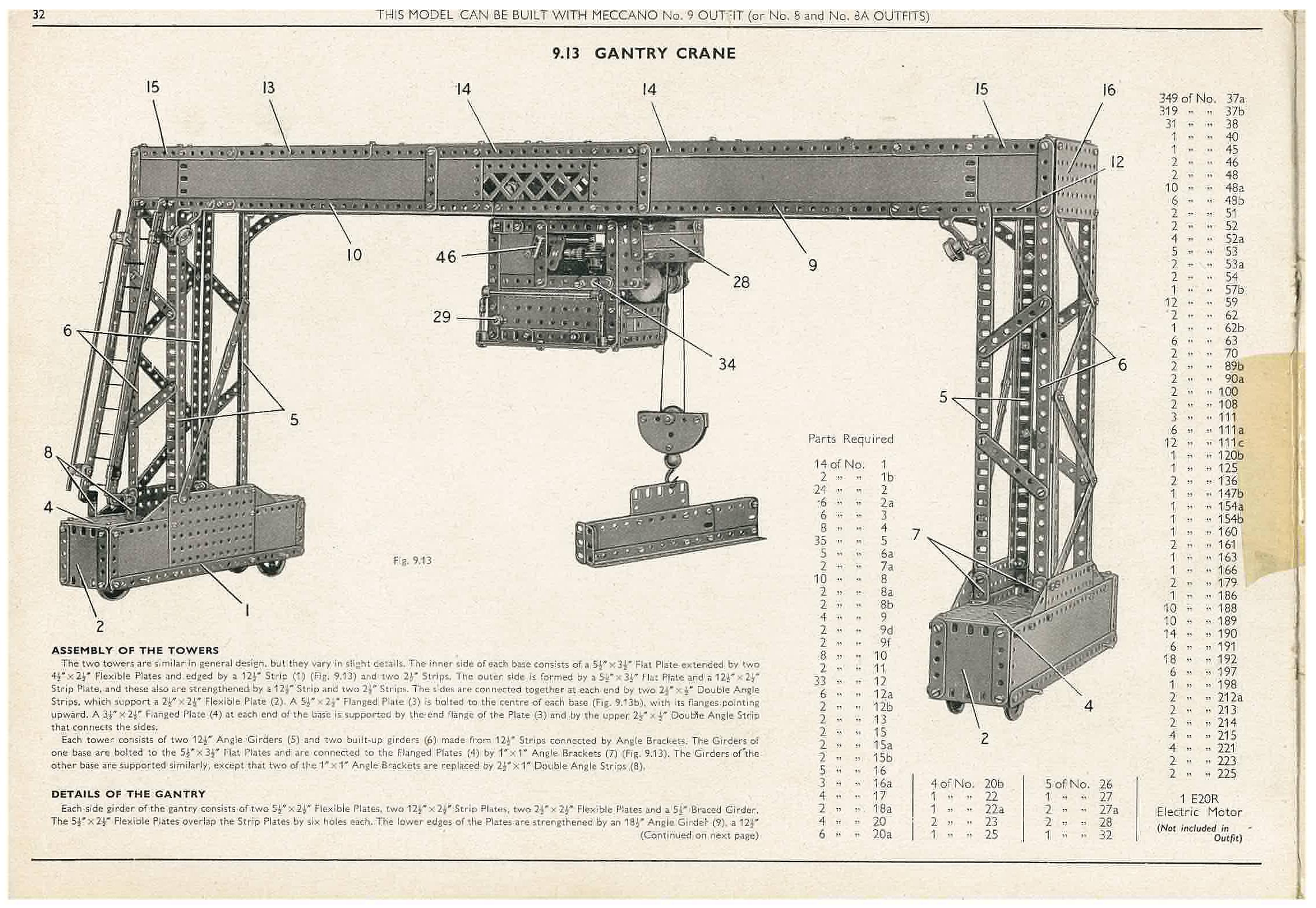 Meccano Set 9 Manual