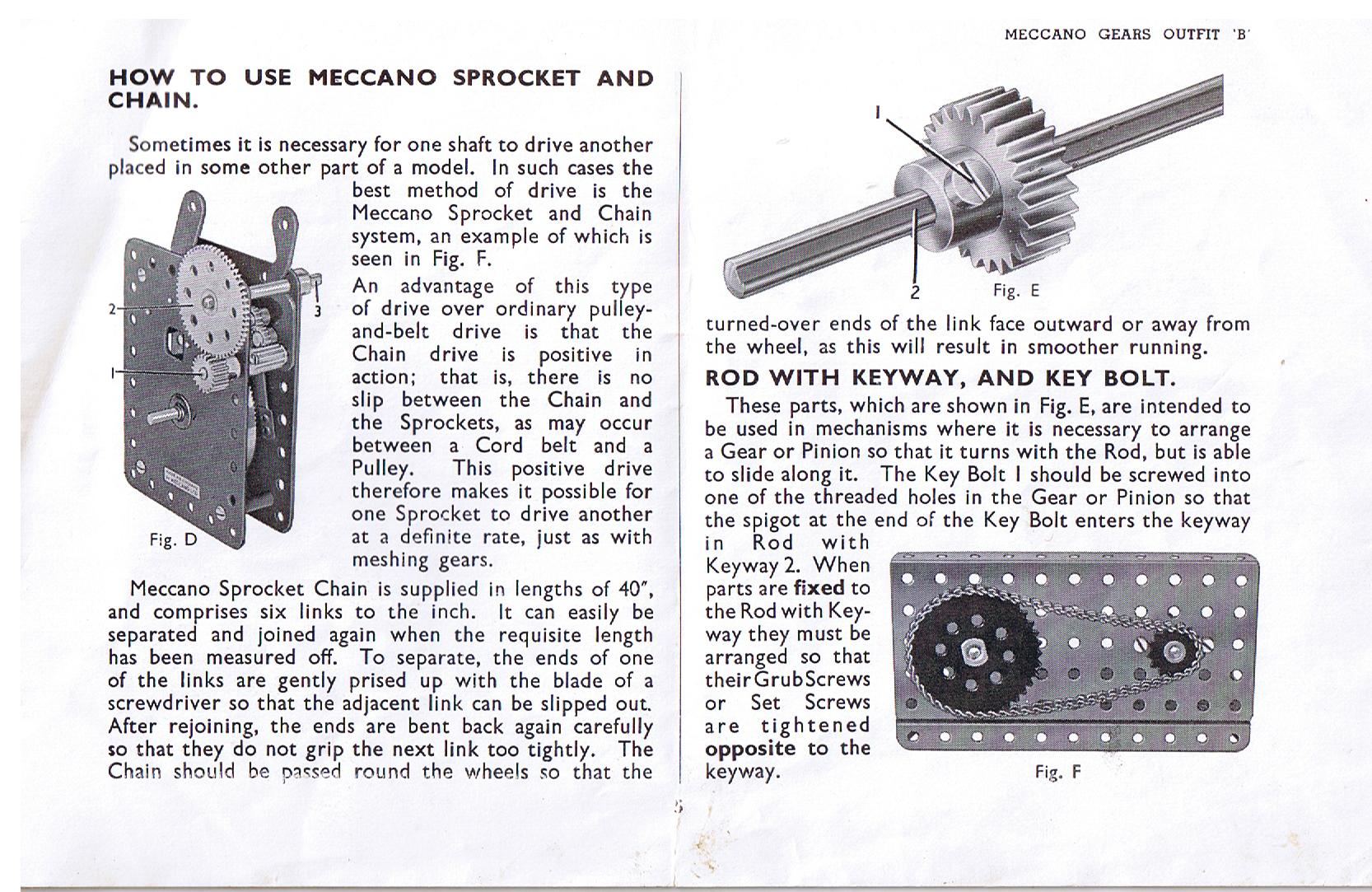 Meccano Gears B Set Manual